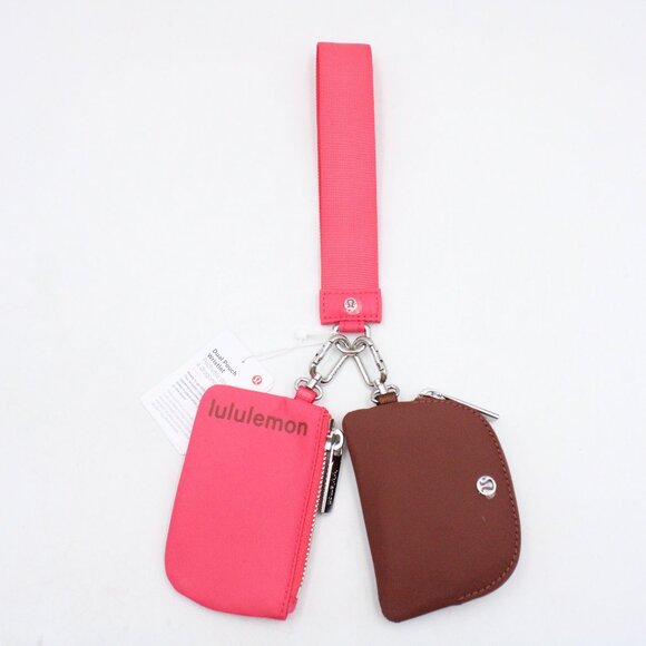 lululemon athletica Handbags - NWT Lululemon Dual Pouch Wristlet - Ancient Copper/Glaze Pink